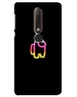 Чехол для Nokia 6 2018 с картинкой «Among Us градиент»