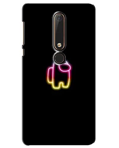 Чехол для Nokia 6 2018 с картинкой «Among Us градиент»