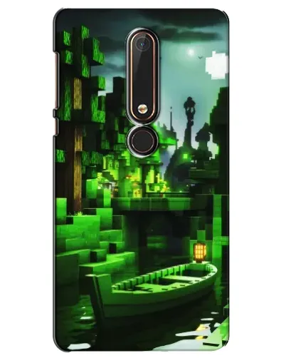Чехол для Nokia 6 2018 с картинкой «Minecraft лесной пейзаж» Чехол для Nokia 6 2018 с картинкой «Minecraft лесной пейзаж»