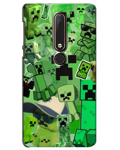 Чехол для Nokia 6 2018 с картинкой «Криперы Minecraft» Чехол для Nokia 6 2018 с картинкой «Криперы Minecraft»