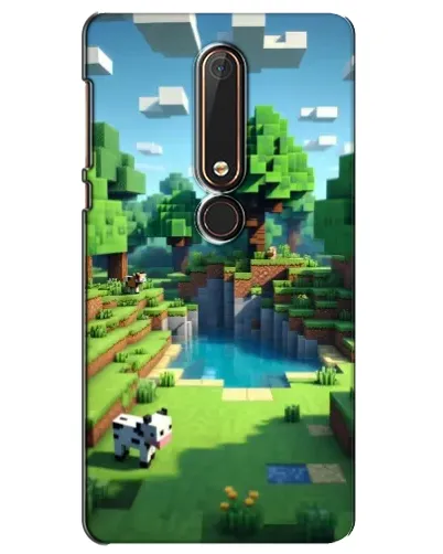 Чехол для Nokia 6 2018 с картинкой «Minecraft летний день» Чехол для Nokia 6 2018 с картинкой «Minecraft летний день»