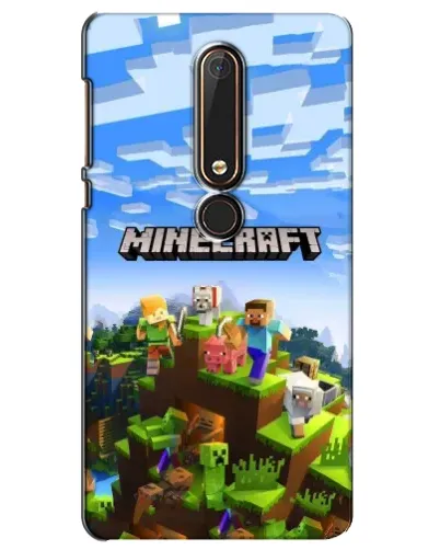 Чехол для Nokia 6 2018 с картинкой «Minecraft классический мир» Чехол для Nokia 6 2018 с картинкой «Minecraft классический мир»