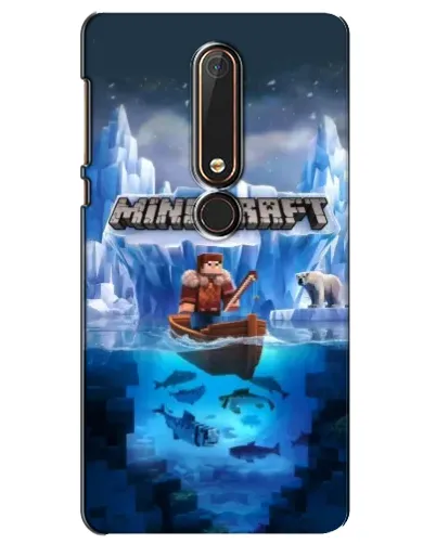 Чехол для Nokia 6 2018 с картинкой «Minecraft ледяной мир» Чехол для Nokia 6 2018 с картинкой «Minecraft ледяной мир»