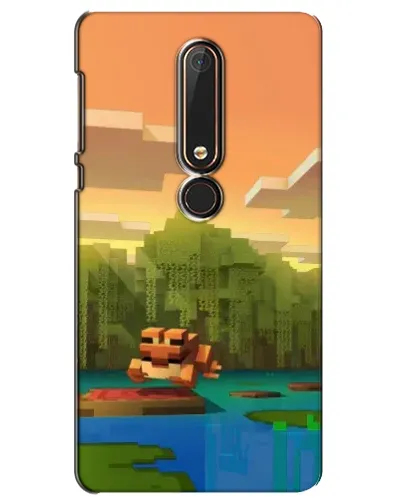 Чехол для Nokia 6 2018 с картинкой «Майнкрафт закат солнца» Чехол для Nokia 6 2018 с картинкой «Майнкрафт закат солнца»
