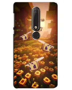 Чехол для Nokia 6 2018 с картинкой «Поле подсолнухов»
