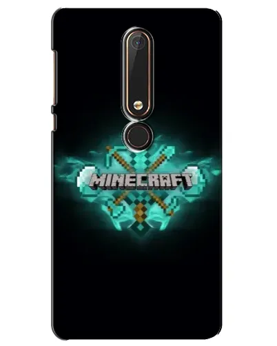 Чехол для Nokia 6 2018 с картинкой «Minecraft Diamond лого» Чехол для Nokia 6 2018 с картинкой «Minecraft Diamond лого»