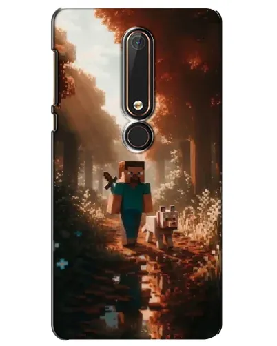 Чехол для Nokia 6 2018 с картинкой «Стив в лесу» Чехол для Nokia 6 2018 с картинкой «Стив в лесу»