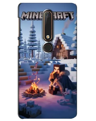 Чехол для Nokia 6 2018 с картинкой «Зимний Minecraft» Чехол для Nokia 6 2018 с картинкой «Зимний Minecraft»