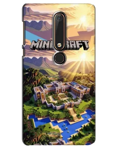 Чехол для Nokia 6 2018 с картинкой «Minecraft панорама» Чехол для Nokia 6 2018 с картинкой «Minecraft панорама»