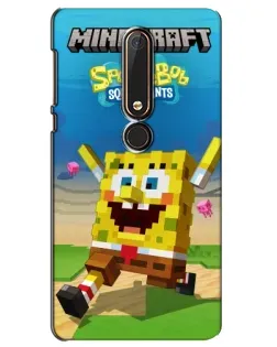 Чохол для Nokia 6 2018 з картинкою «Губка Боб Minecraft» Чохол для Nokia 6 2018 з картинкою «Губка Боб Minecraft»