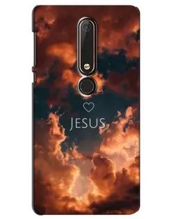 Чехол для Nokia 6 2018 с картинкой «Сияние Имени Jesus»