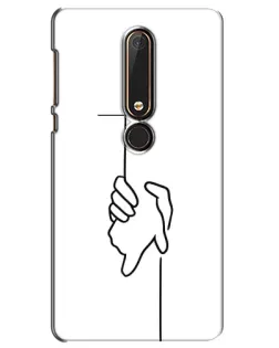 Чехол для Nokia 6 2018 с картинкой «Рука держит»