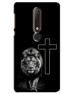 Чехол для Nokia 6 2018 с картинкой «Лев и Крест»
