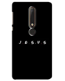 Чехол для Nokia 6 2018 с картинкой «Точки веры J.E.S.U.S.»