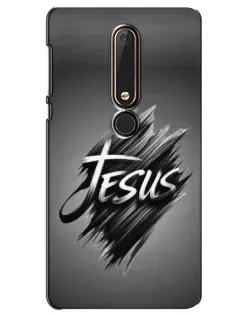 Чехол для Nokia 6 2018 с картинкой «Надпись Jesus Graffiti»