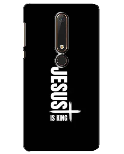Чехол для Nokia 6 2018 с картинкой «Вертикаль веры Jesus»