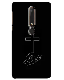 Чохол для Nokia 6 2018 з картинкою «Графічний хрест Jesus»