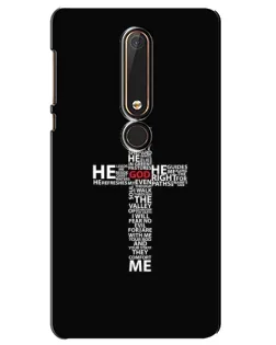 Чохол для Nokia 6 2018 з картинкою «Текстовий хрест»