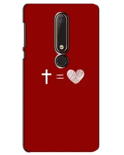 Чохол для Nokia 6 2018 з картинкою «Рівняння любові»