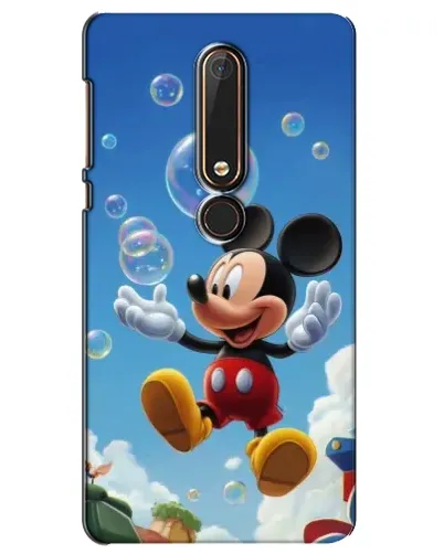 Чохол для Nokia 6 2018 з картинкою «Mickey та мильні бульбашки»