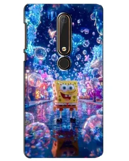 Чехол для Nokia 6 2018 с картинкой «Неоновый океан»