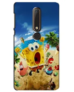 Чехол для Nokia 6 2018 с картинкой «Развлечения на пляже»