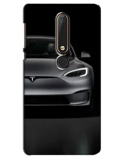 Чехол для Nokia 6 2018 с картинкой «Tesla Model S Look» Чехол для Nokia 6 2018 с картинкой «Tesla Model S Look»