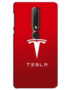 Чехол для Nokia 6 2018 с картинкой «Tesla Red Classic»