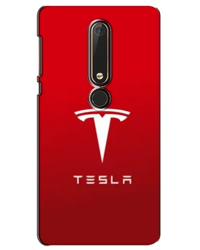 Чехол для Nokia 6 2018 с картинкой «Tesla Red Classic»