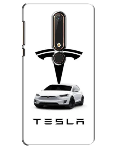 Чехол для Nokia 6 2018 с картинкой «Tesla White Style»