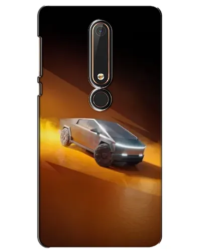 Чехол для Nokia 6 2018 с картинкой «Cybertruck в пустыне»
