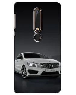 Чехол для Nokia 6 2018 с картинкой «Mercedes AMG GT Silver»