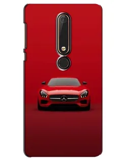 Чехол для Nokia 6 2018 с картинкой «Красный Mercedes AMG»