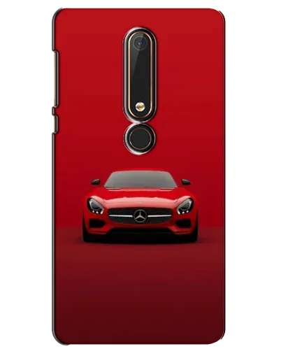 Чехол для Nokia 6 2018 с картинкой «Красный Mercedes AMG»