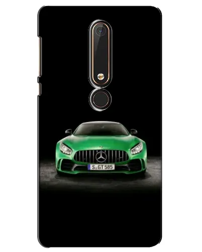 Чехол для Nokia 6 2018 с картинкой «Mercedes — неоновый лого»