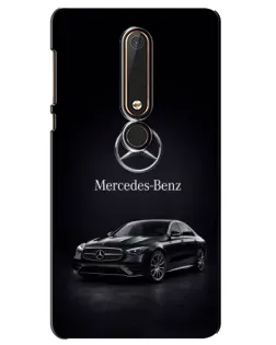 Чехол для Nokia 6 2018 с картинкой «Mercedes — решетка радиатора»