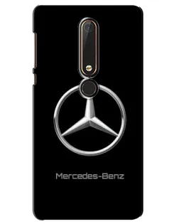 Чехол для Nokia 6 2018 с картинкой «Mercedes Silver Logo»