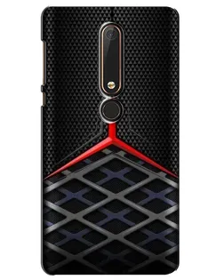 Чехол для Nokia 6 2018 с картинкой «Mercedes Carbon Grid»