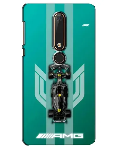 Чехол для Nokia 6 2018 с картинкой «Mercedes AMG Petronas»