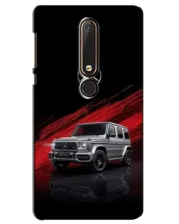 Чехол для Nokia 6 2018 с картинкой «Mercedes G-Class красный»