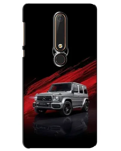Чехол для Nokia 6 2018 с картинкой «Mercedes G-Class красный»