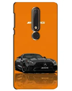Чехол для Nokia 6 2018 с картинкой «Оранжевый Mercedes AMG»
