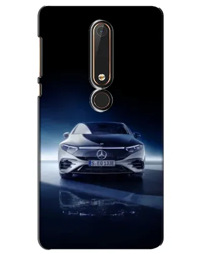 Чехол для Nokia 6 2018 с картинкой «Ночной Mercedes EQ»