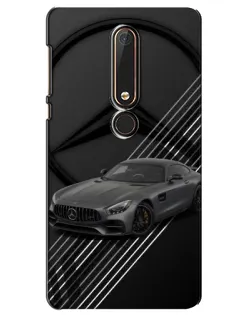 Чехол для Nokia 6 2018 с картинкой «Mercedes AMG — графика»