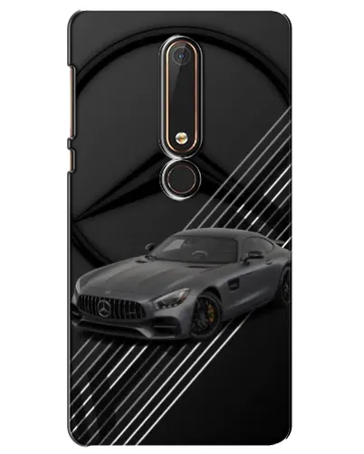Чехол для Nokia 6 2018 с картинкой «Mercedes AMG — графика»