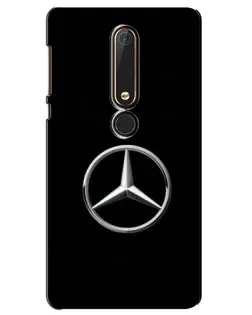 Чехол для Nokia 6 2018 с картинкой «Mercedes классический лого»
