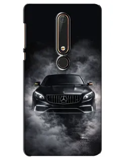 Чехол для Nokia 6 2018 с картинкой «Mercedes в дыму»