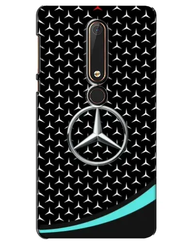 Чехол для Nokia 6 2018 с картинкой «Mercedes — бирюзовый акцент»