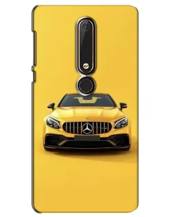 Чехол для Nokia 6 2018 с картинкой «Желтый Mercedes GT»