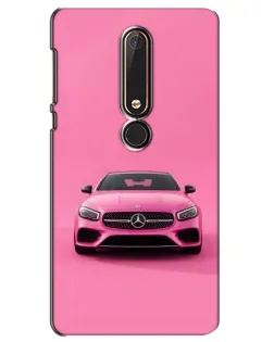 Чехол для Nokia 6 2018 с картинкой «Розовый Mercedes AMG»